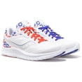 thumbnail image 5 of Women's Saucony x Prinkshop Hero Kinvara 11 Running Shoe - Color: Red/White/Blue - Size: 8 - Width: Regular, 5 of 6