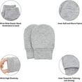 thumbnail image 4 of Dosaele Baby Hat and Mittens Set Newborn Kids Knot Baby Hat Winter Infant Caps, 4 of 5