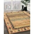 thumbnail image 3 of Ahgly Company Machine Washable Indoor Rectangle Abstract Light Brown Area Rugs, 7' x 10', 3 of 7