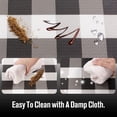 thumbnail image 4 of Carvapet Anti-Fatigue Floor Mat Cushioned Kitchen Comfort Mat, Waterproof Non-Slip Standing Desk Foam Mats and Rugs, White and Black, 17.3"x39", 4 of 7