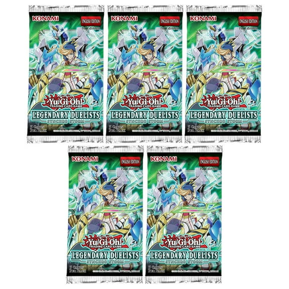 Yu-Gi-Oh Cards - Legendary Duelists: Synchro Storm - Booster PACKS (5 Pack Lot)