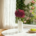 thumbnail image 5 of Hydrangea Artificial Flowers, 13.7" Real Touch Faux Charred Edge Hydrangeas Realistic Silk Flowers Wedding Centerpieces for Tabletop Vase Decor Indoor Outdoor Home Decor, 1Pc(Beige,13.7x3.3"), 5 of 9