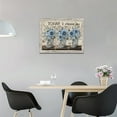 thumbnail image 3 of Busyhead Blue Flower 16"x12" Framed Canvas Art Prints, 3 of 6
