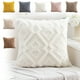 thumbnail image 1 of Funda de Cojín de Terciopelo con Diseño de Copos de Nieve de 45 X 45 Cm | Funda de Cojín para Sofá Cama | Marrón, Beige, Café, Gris, Amarillo, Rosa y Blanco | Diseño de Una Sola Cara, 1 of 6