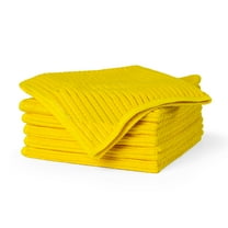 Solve™ Kitchen Cleaning Cloths, Yellow, Double-Sided Microfiber Cleaning Wipes, Lint-Free and Reusable, Set of 6