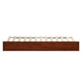 thumbnail image 3 of AFI Twin XL Roll Out Wood Trundle Bed Frame with Wooden Slat Supports, Walnut, 3 of 7