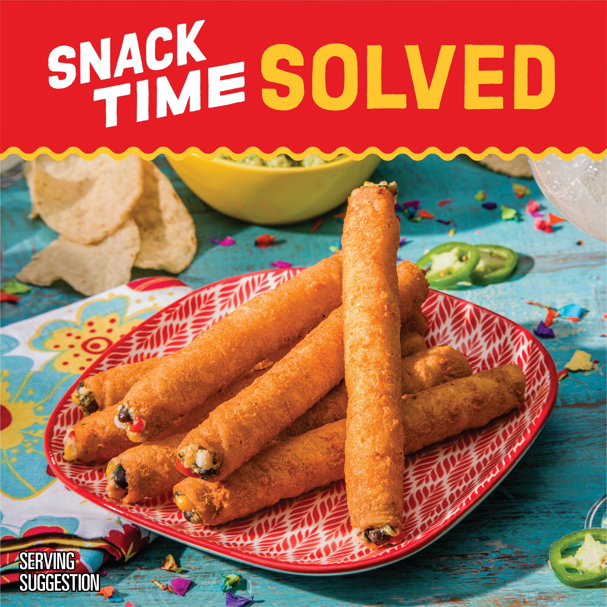 El Monterey Extra Crunchy Southwest Chicken Taquitos, 20.7 oz, 18 Count (Frozen)