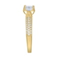 thumbnail image 3 of 10kt Real Yellow Gold Womens Cubic-Zirconia Engagement Ring, 3 of 3