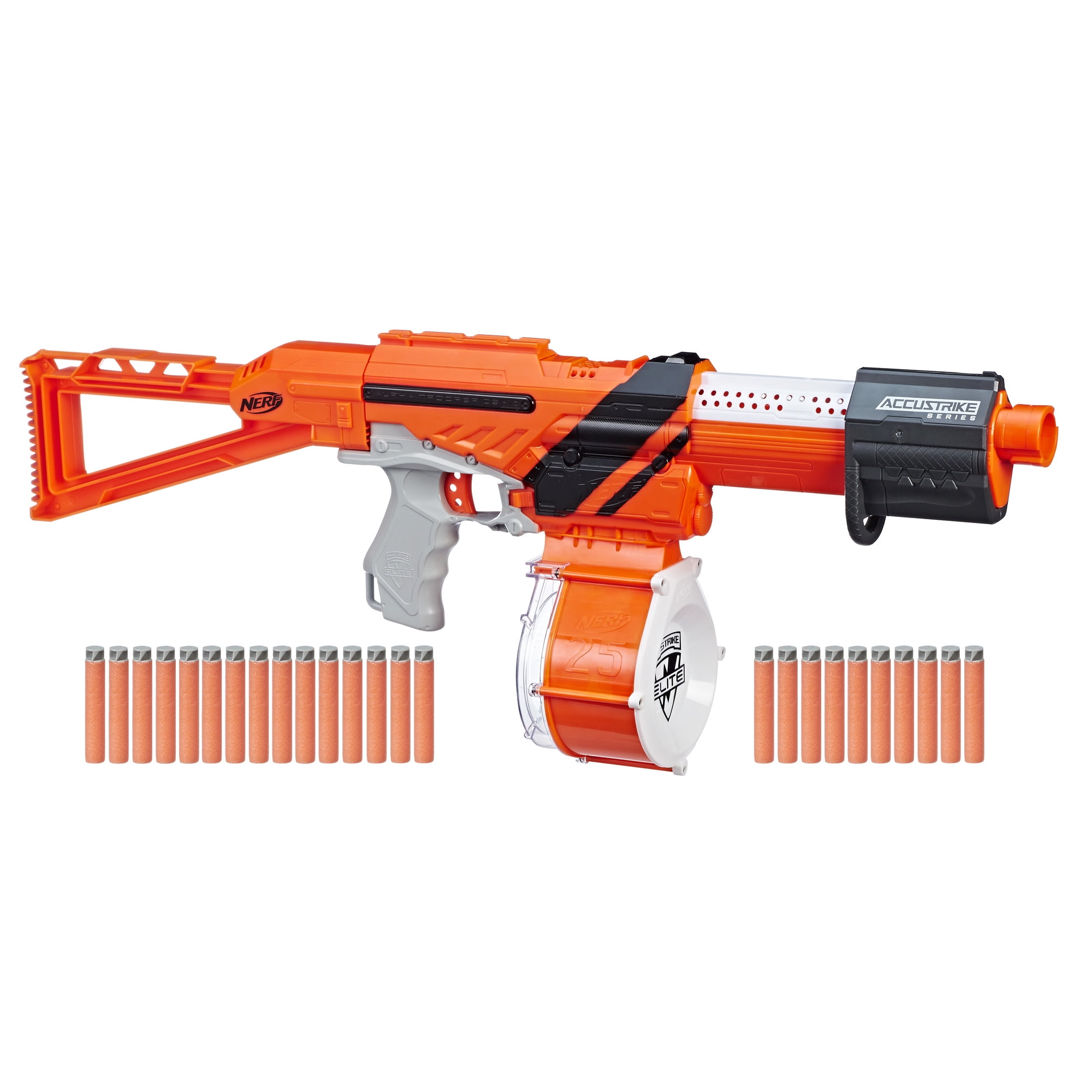 rifle aire Panadería Nerf N-Strike Elite AccuStrike AccuTrooper, Includes 25 Darts, Ages 8 and  Up - Walmart.com
