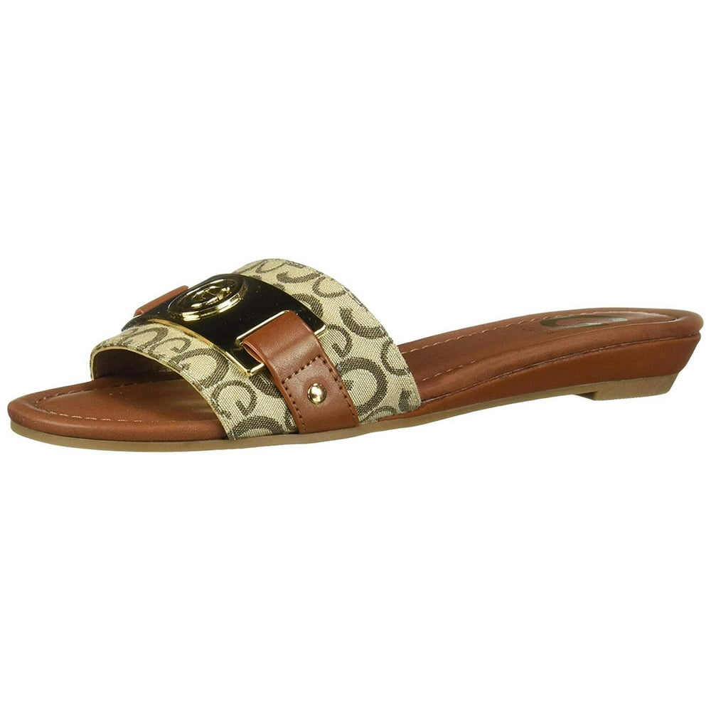 G BY GUESS G By Guess Womens Jeena2 Open Toe Casual Slide Sandals