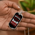thumbnail image 5 of Virgo Son Dog Tag - Graphic Military Dog Tag Necklace (Optional Personalized Engraving), 5 of 5