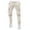 White, variant on IROINNID Mens Cargo Pants Solid Color Retractable Pants Pocket Lace-Up Full Length Pants Elastic Waist Pants