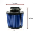 thumbnail image 3 of 89mm 101MM High Flow Cold Cone Air Intake Filter 3.5inch 4inch Universal for Racing Sport Car Engine Pipes Washable, 3 of 7