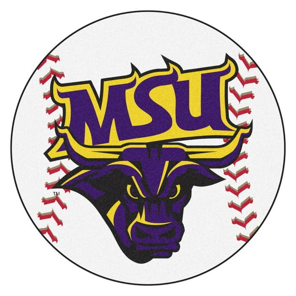 NCAA Minnesota State University Mankato Mavericks Baseball Shaped Mat Round Area Rug Walmart
