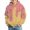 Pink, variant on Kids Boys Girls Dripping Ice Cream Sprinkle Print Waffle Knit Hoodie Long Sleeve Hooded Sweatshirt With Front Pocket Casual Tops For Teen 4-14 Years