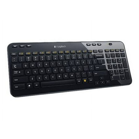 Logitech - K360 Full-size Wireless Scissor Keyboard - Black