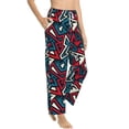 thumbnail image 6 of Salouo Geometric Elements Print Women's Pajama Pants Casual Loose Sweatpants PJs Flowy Pants Drawstring Palazzo for Women Wide Leg Pants Lounge Pajama -X-Large, 6 of 8