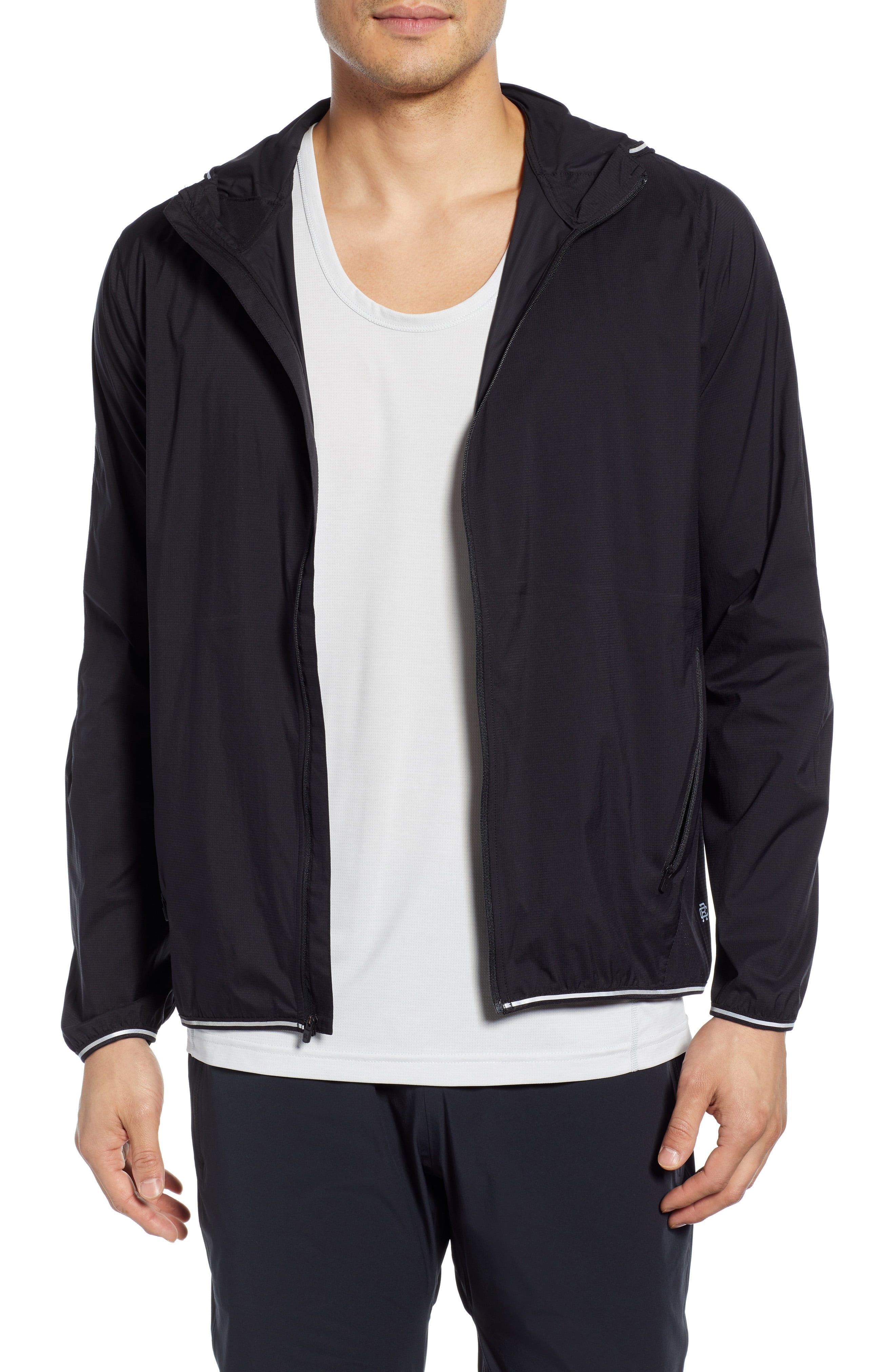 Water Resistant Hooded Track Jacket 