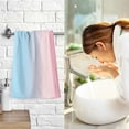 thumbnail image 7 of Yayeee 100% Cotton Hand Towels for Bathroom 16" x 28" Soft Absorbent Kitchen Towel, Light Pink Gradient, 7 of 7