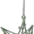 thumbnail image 4 of Northlight 5" Glitter Green Iron Wire Starburst with Beads Christmas Ornament, 4 of 4
