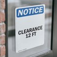 thumbnail image 4 of (2 Pack) Clearance 12 Ft OSHA Notice Sign 5 Inch X 3.5 Inch Vinyl Label Decal Sticker Weather Resistant, UV Protected for Workplace, Business, and Construction Site, Made in the USA, 4 of 7