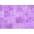 thumbnail image 1 of Ahgly Company Indoor Rectangle Patchwork Purple Transitional Area Rugs, 3' x 5', 1 of 4