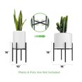 thumbnail image 6 of Stcomart Metal Adjustable Plant Stand Indoor, Modern Flower Holder for Corner, Black, 6 of 6