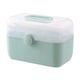 thumbnail image 3 of Caja de almacenamiento de medicamentos, contenedor de medicamentos de 3 capas, caja organizadora de medicamentos, familia extraíble, gran capacidad, C L, 3 of 8
