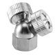 thumbnail image 3 of G1/4 Copper Chrome Plated Water Nozzle Fan Shape Spray Head Electric Sprayer Accessory (Two Head Nozzle), 3 of 5