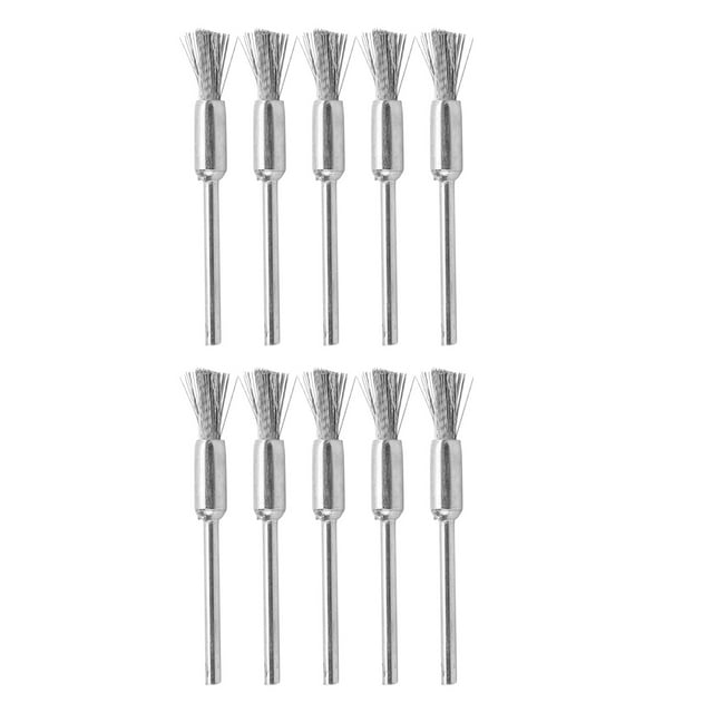 Brosse de Coupe de Fil de Forage, Brosse de Roue de Fil 10pcs Brosse de Roue de Fil en Acier Inoxydable Brosse de Fil Électrique Performances Inégalées