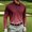 Wine, variant on NominalSnug Mens Golf Shirts Long Sleeve Gradient Color Collared Athletic Pullover Tops