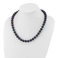 thumbnail image 3 of 925 Sterling Silver 10mm Black Near Round Freshwater Cultured Pearl Necklace Chain, 3 of 6