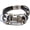 black, variant on Religious God Bless Me Leather Bracelet, Christian Praying Hands Wristband Gift for Men on Baptism, Confirmation