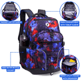 thumbnail image 5 of J World Boys and Girls Atom 18.5" Multi-Compartment Laptop Backpack for School and Travel, Galaxy, 5 of 8