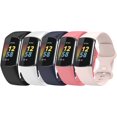 thumbnail image 1 of MYKOMI 5PCS Bands Compatible with Fitbit Charge 6/Charge 5 Straps Replacement Soft Silicone Wristbands Armbands Accessory for Women Men,Small/Large Size, 1 of 8