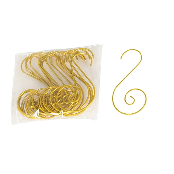 Christmas Hooks, S Hook Decorations, 20pcs Durable Heavy Duty Metal Hooks for Hanging Ornaments Stockings and Garlands Versatile Multi-Purpose Easy Install Home Decor