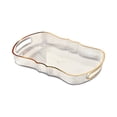 thumbnail image 3 of TISHITA Serving Tray Vanity Tray Serving Plate Nordic Desk Organizer Jewelry Storage Tray Cafe Cafeteria Tray for Farmhouse White M, 3 of 8