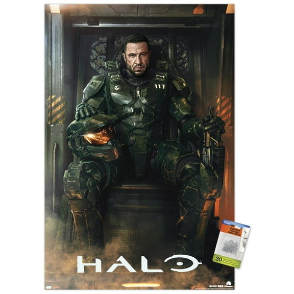 Halo: Season 2 - Master Chief One Sheet Wall Poster with Pushpins, 22.375" x 34"