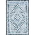thumbnail image 2 of Unique Loom Kamala Washable Collection Area Rug - Medaillon (2' x 3' 1" Rectangle Navy Blue/Ivory), 2 of 9