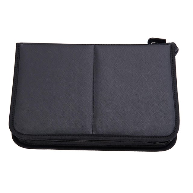 de maquillaje a prueba de polvo Tamaño de cremallera Portaescobillas negro Estuche de brochas de maquillaje portátil Sunnimix Estuche para brochas de maquillaje
