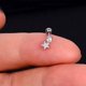 thumbnail image 1 of Pendientes de tuerca de acero inoxidable para mujer, 1 Uds., estrella, corazón, Margarita, mariposa, Cruz, hélice, cartílago, Tragus, lóbulo, Piercing para la oreja, joyería Tan Jianjun  unisex, 1 of 2
