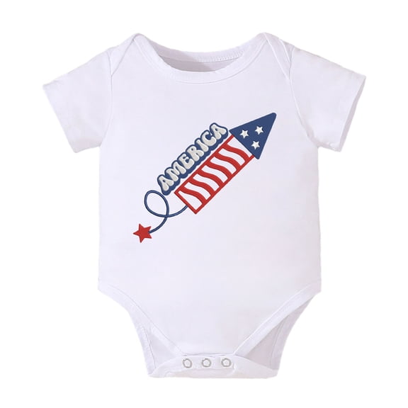 KPOPLK Baby Boy Bodysuit Infant Onesie Jumpsuit Short Sleeve Shirts Summer Clothes Outfits Romper Size 12-18 Months,Red