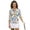 Artistic Flowers, variant on Polka Dot Women's Golf Shirt Size S Fashion Women's 3/4 Sleeve Athletic Golf Shirts Versatile Workout Tops Zip Up Collar Relaxed Quick Dry Outing Wear Workout Sports