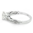 thumbnail image 4 of 6MM Round Cut Lab Created Moissanite Diamond Solitaire Filigree Promise Wedding Engagement Ring For Women In 10K Solid White Gold (G-H Color, VVS1 Clarity, 0.85 Cttw)-5.5, 4 of 8