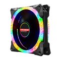 thumbnail image 1 of Magic Diamond 120mm ARGB PWM Ventilador con cubierta para PC Sistema de enfriamiento de computadora, 3Pin 5V Soporte de iluminación controlada por programa, Ventilador de enfriamiento silencioso RGB, 1 of 1