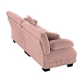 thumbnail image 6 of KYLE & KAY 94"Loveseat Sofa, Chenille 2 Seater Cloud Couch with 4 Soft Pillows, Upholstered Deep Seat Sofa Couch for Living Room, Apartment, Office, Pink, 6 of 7