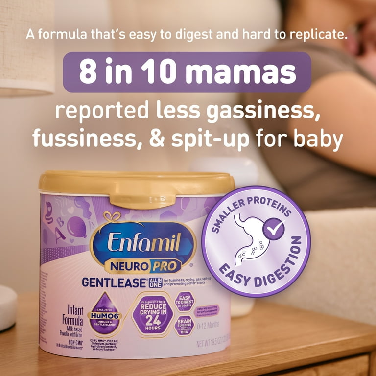 Free Shipping! Enfamil Baby Formula Gentlease Powder 19.5 oz with