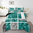 thumbnail image 1 of Erosebridal Abstract Sqare Bedding Twin Comforter Set,Gradient Rectangle Down Comforter,Geometric Plaid Bedding Sets Twin With Comforter,Ultra Soft Buffalo Bedroom Decoration,Reversible,2-Piece, 1 of 8