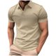 thumbnail image 5 of Camisas de Manga Larga para Hombres Suéter Cremallera Impresión Solapa Cuello, Blusa Casual para el Invierno, 5 of 6