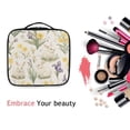 thumbnail image 6 of FORMRS Travel Makeup Bag Large Capacity Train Case Cosmetic Organizer with Adjustable Dividers, Floral Rabbit, 6 of 8